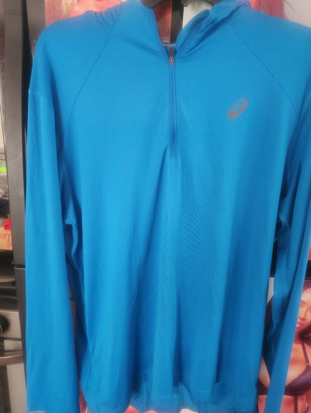 ASICS Men’s Bright Blue Half-Zip Performance Jacket